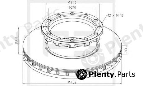  PE Automotive part 026.667-10A (02666710A) Brake Disc
