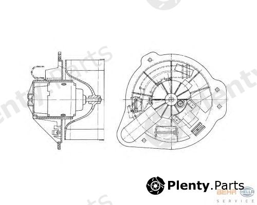  HELLA part 8EW009157-591 (8EW009157591) Interior Blower