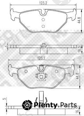  MAPCO part 6581 Brake Pad Set, disc brake