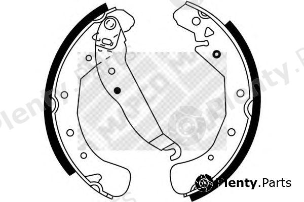  MAPCO part 8833 Brake Shoe Set