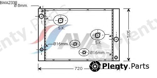  AVA QUALITY COOLING part BWA2338 Radiator, engine cooling