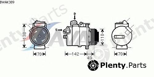  AVA QUALITY COOLING part BWAK389 Compressor, air conditioning
