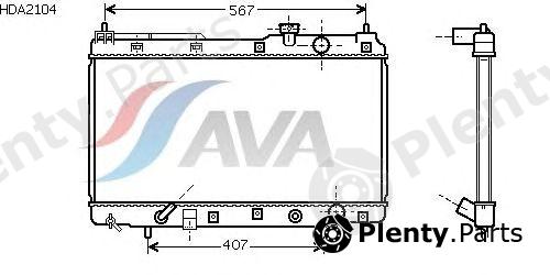  AVA QUALITY COOLING part HDA2104 Radiator, engine cooling