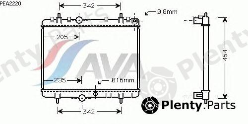  AVA QUALITY COOLING part PEA2220 Radiator, engine cooling
