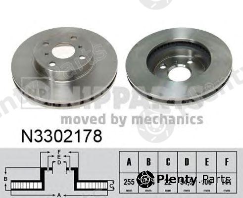  NIPPARTS part N3302178 Brake Disc