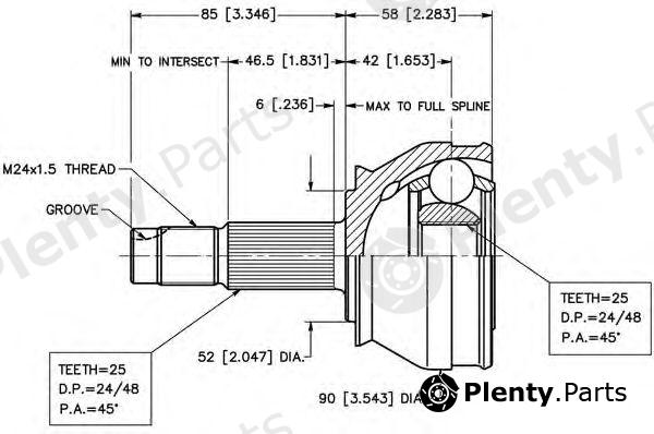  VEMA part 18255 Joint Kit, drive shaft