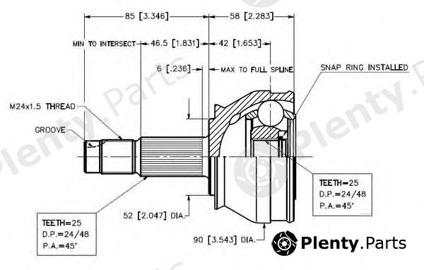  VEMA part 18610 Joint Kit, drive shaft