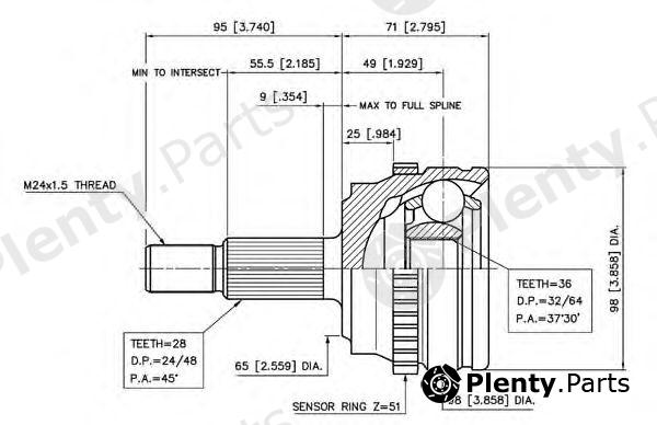  VEMA part 18814 Joint Kit, drive shaft