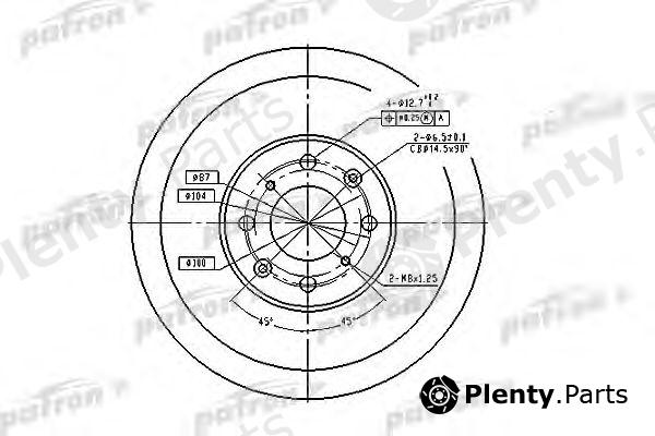  PATRON part PBD1436 Brake Disc
