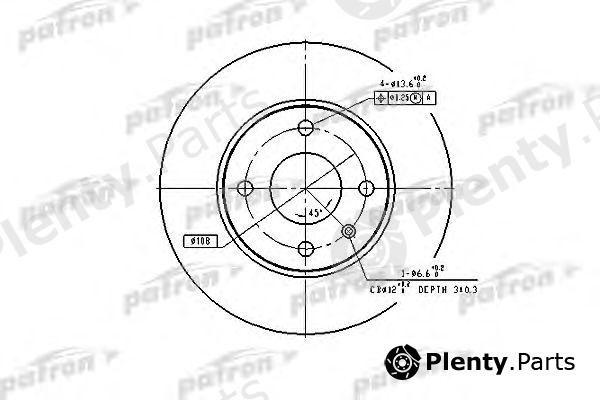  PATRON part PBD1655 Brake Disc