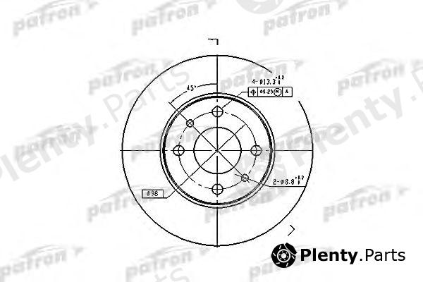  PATRON part PBD1745 Brake Disc