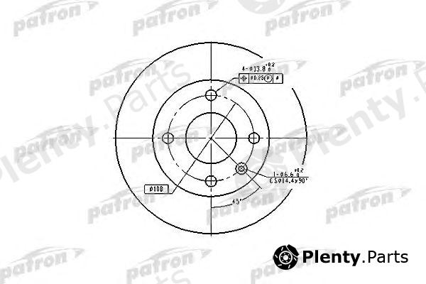  PATRON part PBD2598 Brake Disc