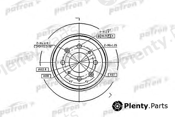  PATRON part PBD2646 Brake Disc