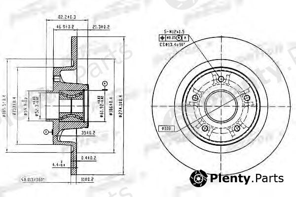  PATRON part PBD7013 Brake Disc