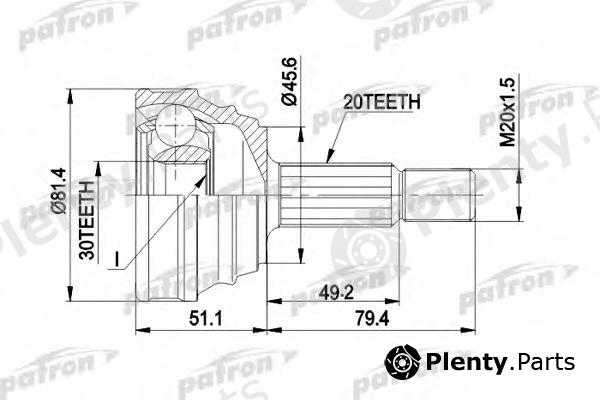  PATRON part PCV1034 Joint Kit, drive shaft