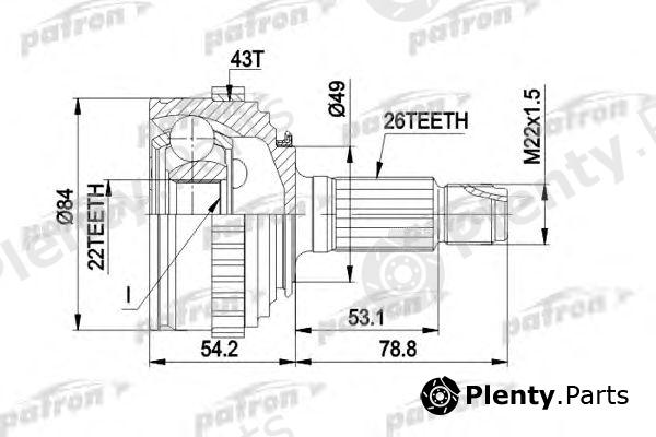  PATRON part PCV1303 Joint Kit, drive shaft