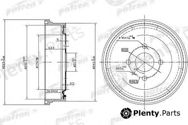  PATRON part PDR1551 Brake Drum