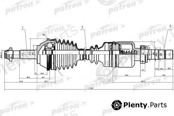  PATRON part PDS0087 Drive Shaft