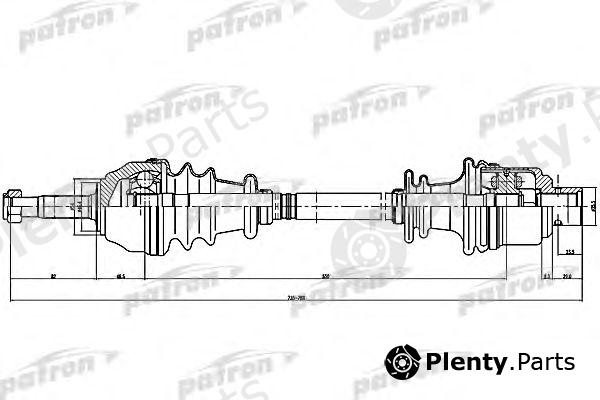  PATRON part PDS1075 Drive Shaft