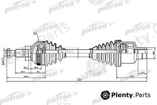  PATRON part PDS1258 Drive Shaft