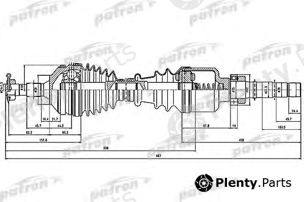  PATRON part PDS1292 Drive Shaft
