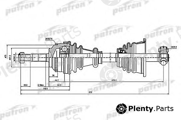  PATRON part PDS1397 Drive Shaft