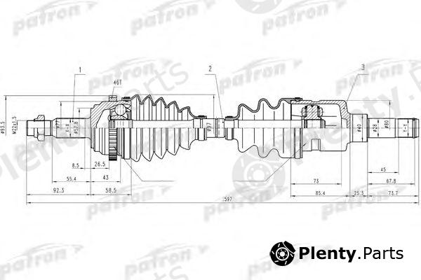  PATRON part PDS9048 Drive Shaft