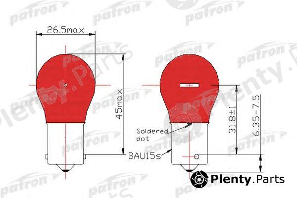  PATRON part PLPY21W Bulb, indicator