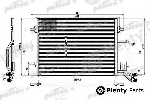  PATRON part PRS1101 Condenser, air conditioning