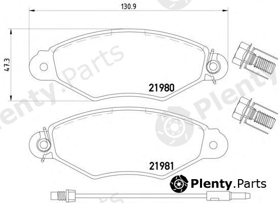  HELLA PAGID part 8DB355019-301 (8DB355019301) Brake Pad Set, disc brake