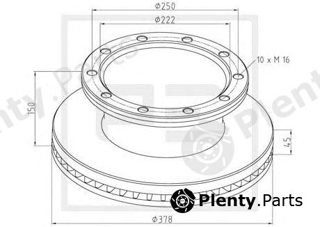  PE Automotive part 266.002-00A (26600200A) Brake Disc