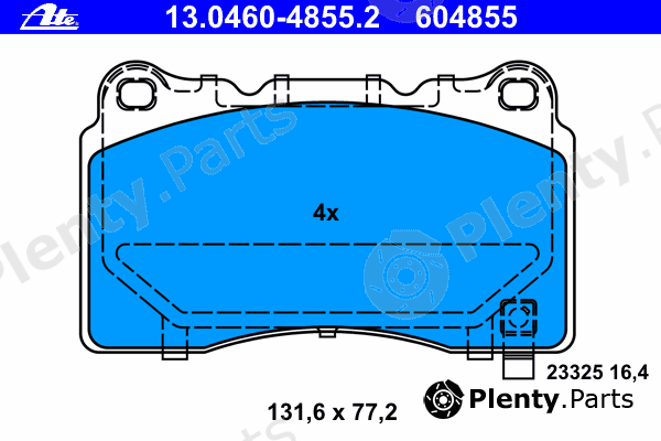  ATE part 13.0460-4855.2 (13046048552) Brake Pad Set, disc brake