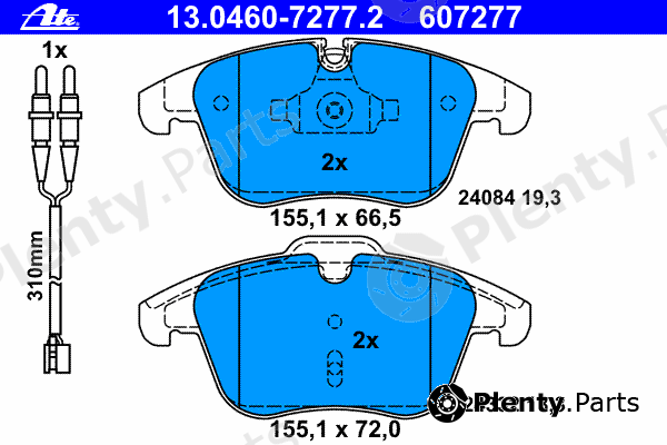  ATE part 13.0460-7277.2 (13046072772) Brake Pad Set, disc brake