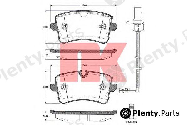  NK part 2247112 Brake Pad Set, disc brake