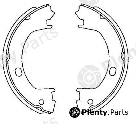  TEXTAR part 91071900 Brake Shoe Set, parking brake