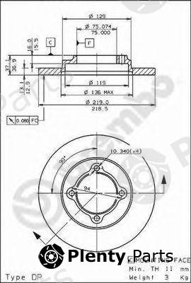  BREMBO part 08.5741.10 (08574110) Brake Disc