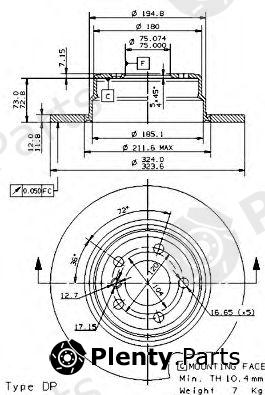  BREMBO part 08.7019.81 (08701981) Brake Disc