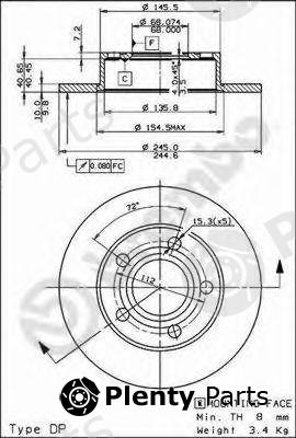  BREMBO part 08.8408.11 (08840811) Brake Disc