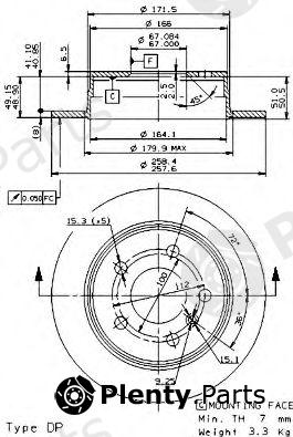  BREMBO part 08.9580.11 (08958011) Brake Disc
