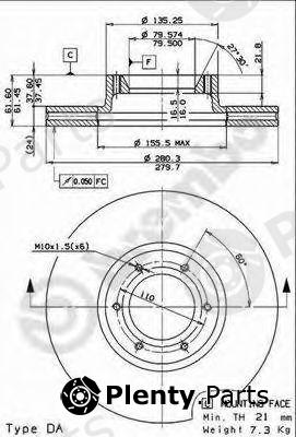  BREMBO part 09.7717.10 (09771710) Brake Disc