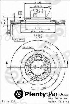  BREMBO part 09.7791.10 (09779110) Brake Disc