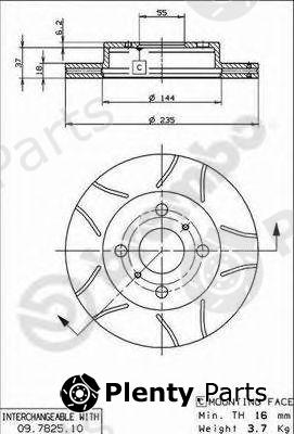  BREMBO part 09.7825.75 (09782575) Brake Disc