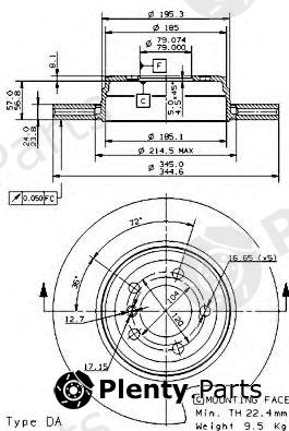  BREMBO part 09.9352.11 (09935211) Brake Disc