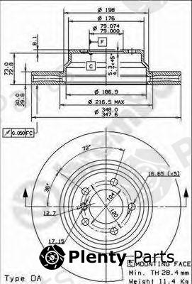  BREMBO part 09.9355.11 (09935511) Brake Disc