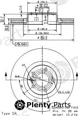  BREMBO part 09.9534.11 (09953411) Brake Disc