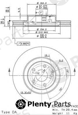  BREMBO part 09.9825.21 (09982521) Brake Disc