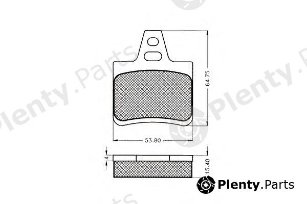  PEX part 7116 Brake Pad Set, disc brake