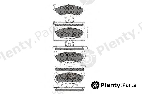  PEX part 7.501 (7501) Brake Pad Set, disc brake