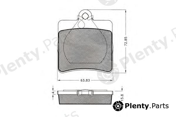  PEX part 7524 Brake Pad Set, disc brake