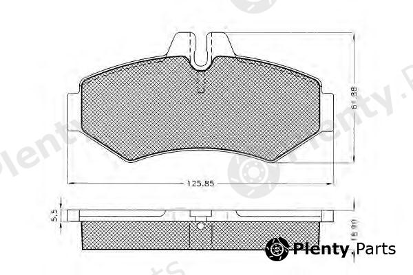  PEX part 7.510S (7510S) Brake Pad Set, disc brake
